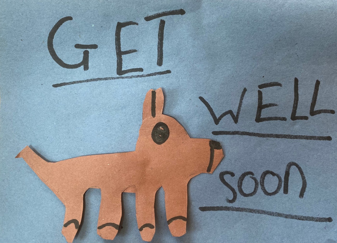 Get well card from the children